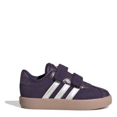 adidas Kids' VL Court Infant Low-Top Trainers Aura Plum