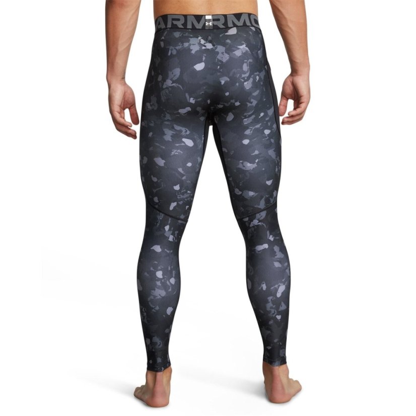 Under Armour Armour Ua Hg Prtd Lgs Baselayer Legging Mens Black/White