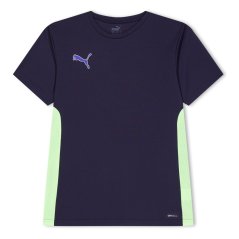 Puma Finesse Training Shirt Juniors Navy/Apple