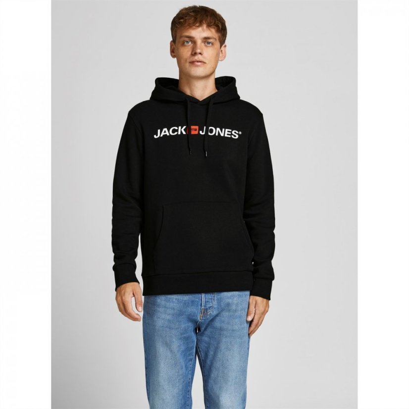 Jack and Jones Corp Logo 2 Pack Hoodie Mens Black Pack