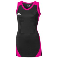 Mizuno Pro Netball Dress Juniors Black/Fuchsia