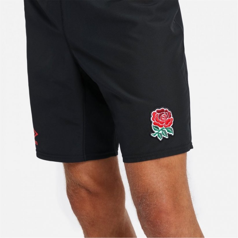 Umbro England Rugby Away Shorts 2022 2023 Adults Black