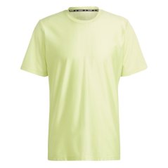 adidas HIIT Workout 3-Stripes pánske tričko Pulse Lime