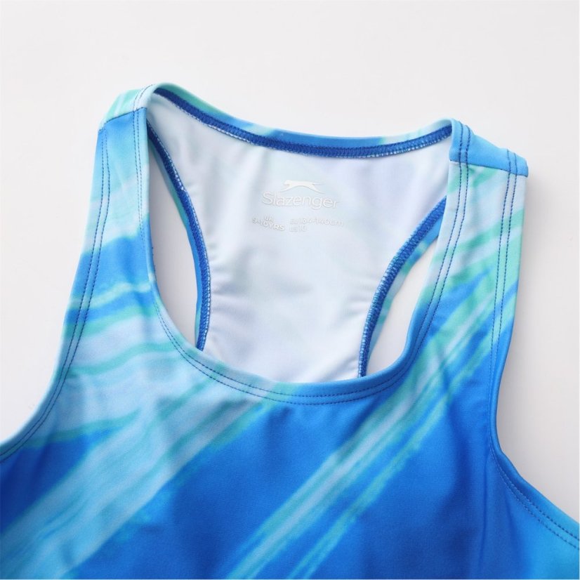Slazenger LYCRA® XTRA LIFE™ Racer Back Swimsuit Girls Ripple