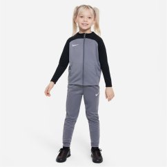 Nike Dri-FIT Academy Pro Little Kids' Knit Soccer Warm Up Tracksuit Grey/Black/Whit