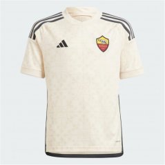 adidas Roma Away Shirt 2023 2024 Juniors Ecry Tint