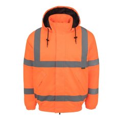 Dunlop Men's Waterproof Reflective Long Sleeve Hi-Vis Jacket Orange