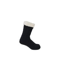 Miso Women's Christmas Jacquard Slipper Socks Black