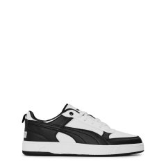 Puma Dribble Court Trainers Unisex Kids Wht/Blk