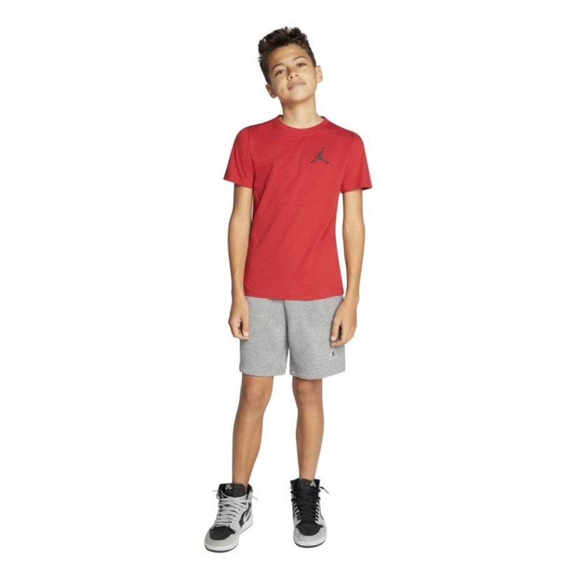 Air Jordan JM T Shirt Junior Boys Gym Red