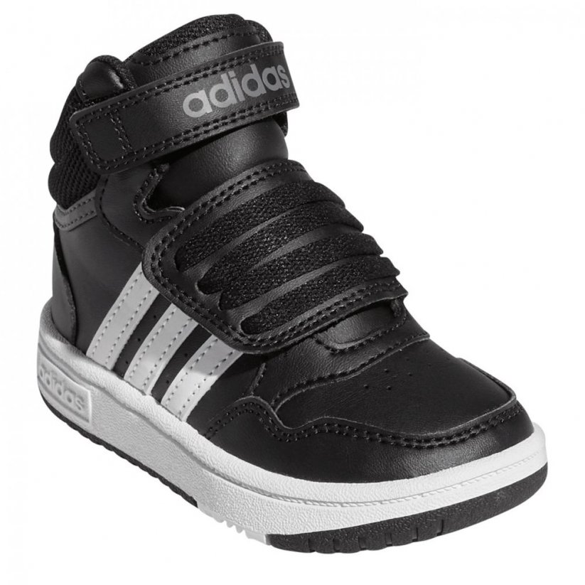 adidas Hoops Court Infant Boys Trainers Black/White