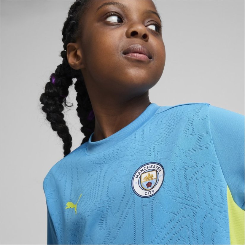 Puma Manchester City FC Training Shirt 2024 2025 Juniors Blue