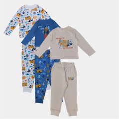 Star Kids' 3 Pack Cotton Long Sleeve Pyjama Sets Pirate