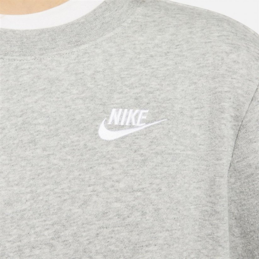 Nike Sportswear Club Fleece Women's Crew-Neck Sweatshirt Grey