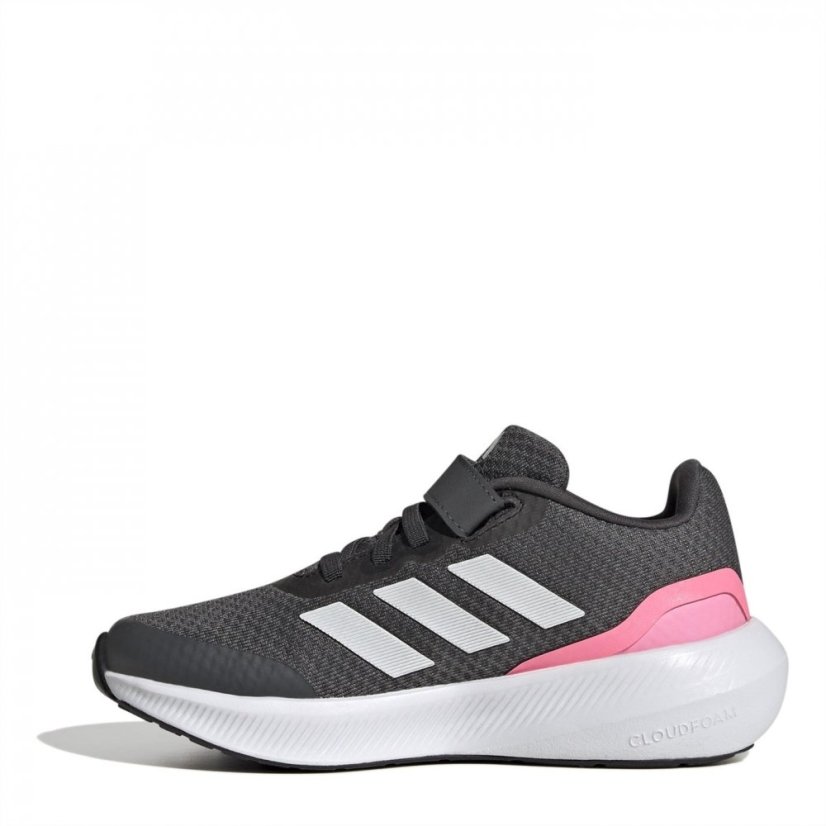 adidas Run Falcon 3 Children Girls Running Shoes Grey/Pink