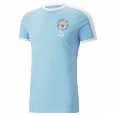 Puma Manchester City T7 T-shirt Mens Light Blue