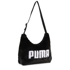 Puma Women's Up Faux Fur Slouchy Hobo Bag Puma Black