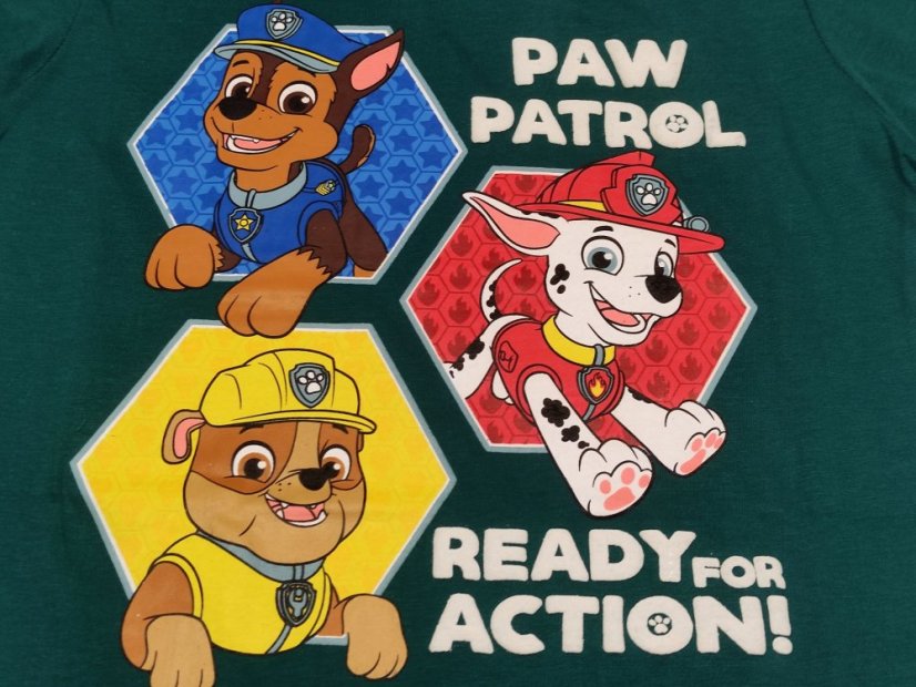 Dětské tričko Tlapková patrola Green