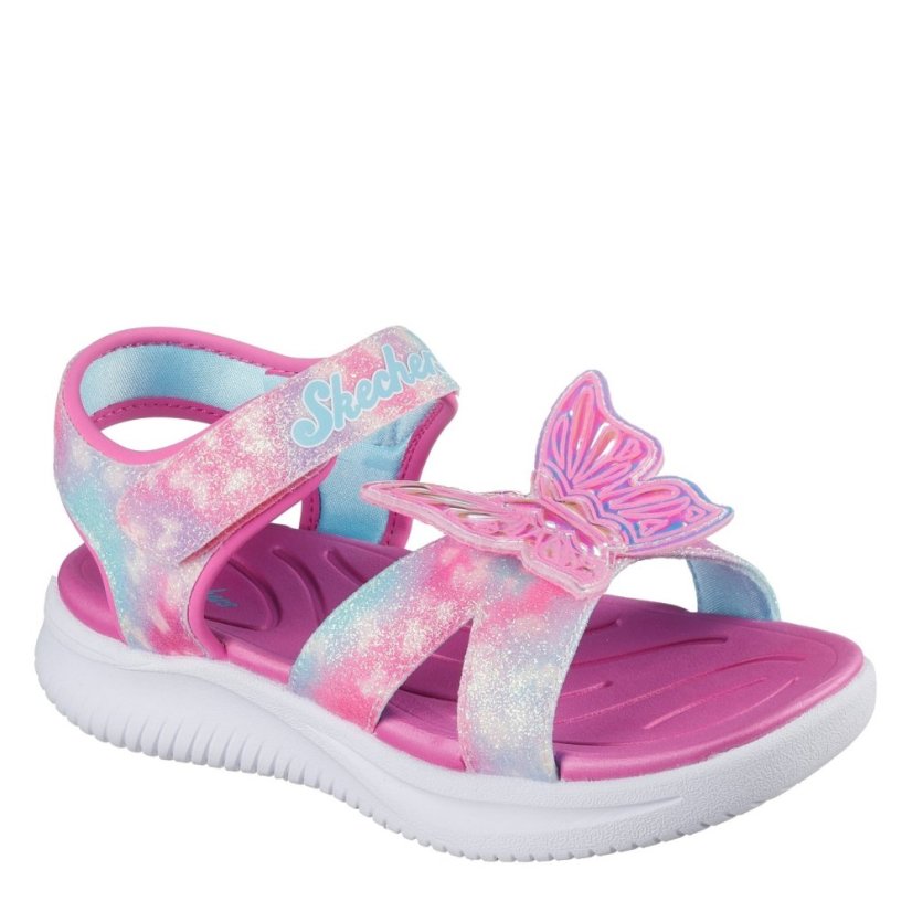 Skechers Kids' Flat Sandals Pink Sparkle