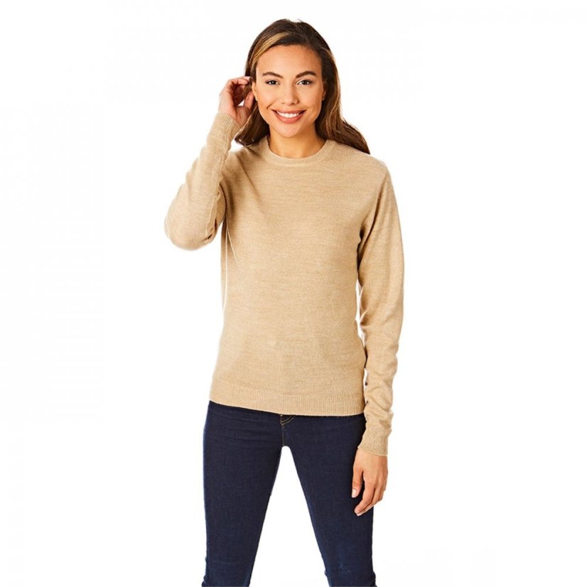 Light and Shade Supersoft Jumper Ladies Camel