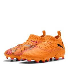 Puma FUTURE 8 MATCH Childrens Artificial Ground Football Boots Orange/Black