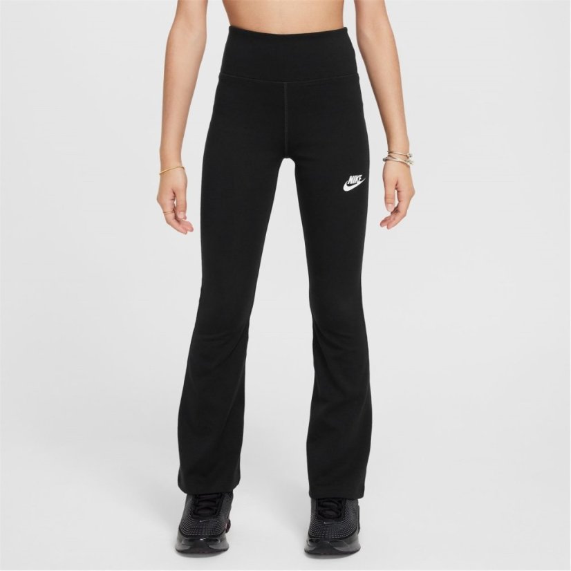 Nike Sportswear Favorites Big Kids' (Girls') Flared Leggings Black/White