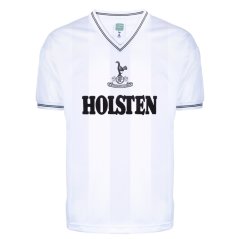 Score Draw Tottenham Hotspur 1983 Retro Home Shirt Adults White/Blue