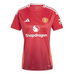 adidas Manchester United Home Shirt 2024 2025 Womens Red