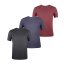 Donnay 3 Pack T Shirts Mens Burg/StBlu/Char