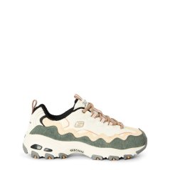 Skechers Kids' D .0 Classic Low-Top Trainers Off White/Green
