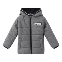 Character Kids Disney Hooded Long Sleeve Short Puffer Jacket Marvel