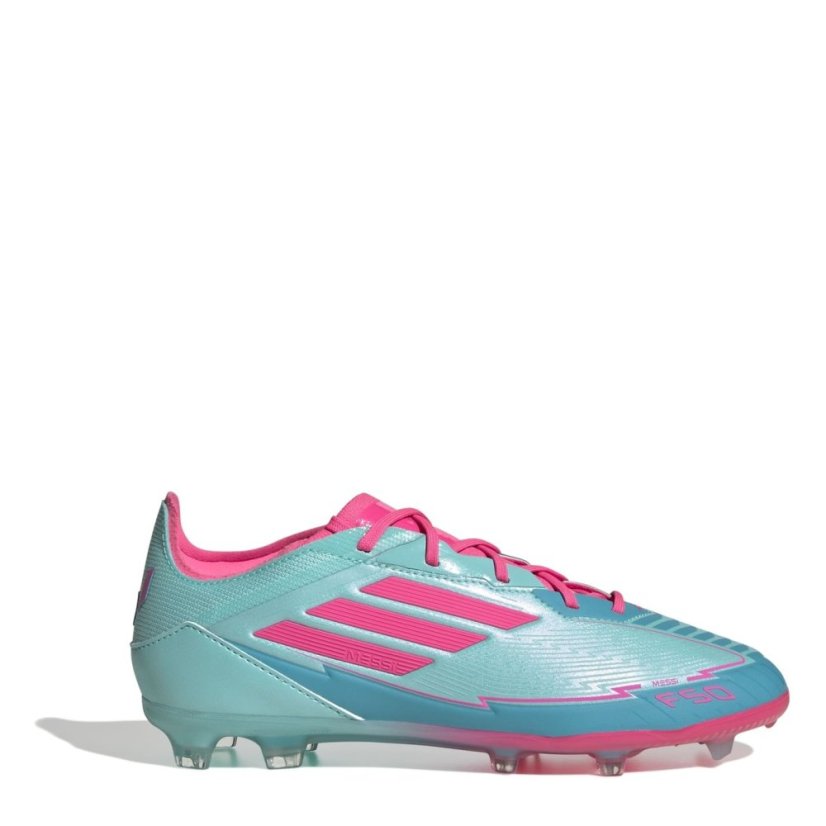 adidas F50 Elite Childrens Firm Ground Football Boots Blue/Pink