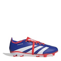 adidas Predator League Fold-Over Tongue Firm Ground Football Boots Blue/Wht/Red