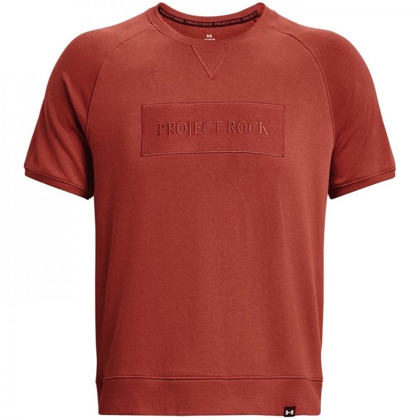 Under Armour Project Rock Terry Gym Top Mens Heritage Red