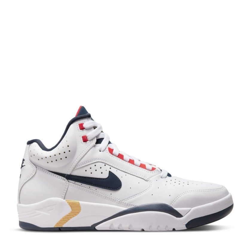 NIKE Air Flight Lite Mid Olympic Sneakers White/Midnight