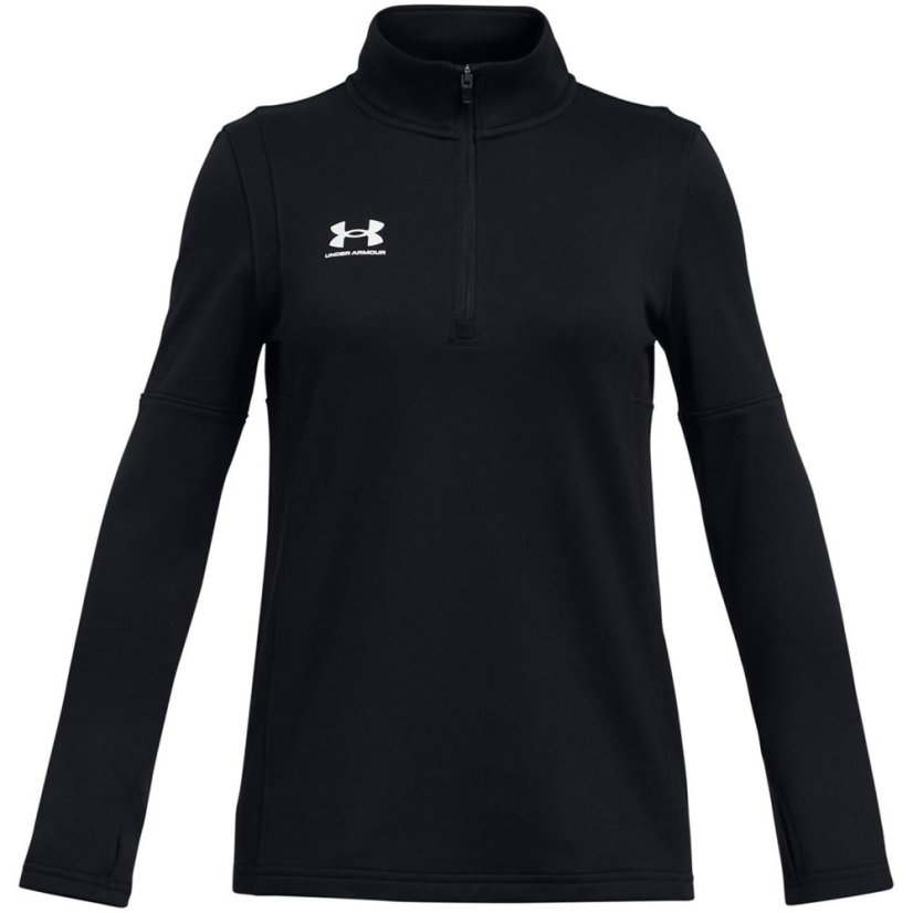 Under Armour Kids' Challenger Long Sleeve Half Zip Rain Anorak Black