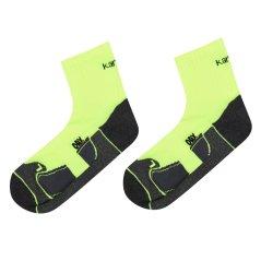 Karrimor Dri Skin 2 Pack Running Socks Mens Fluo Yellow