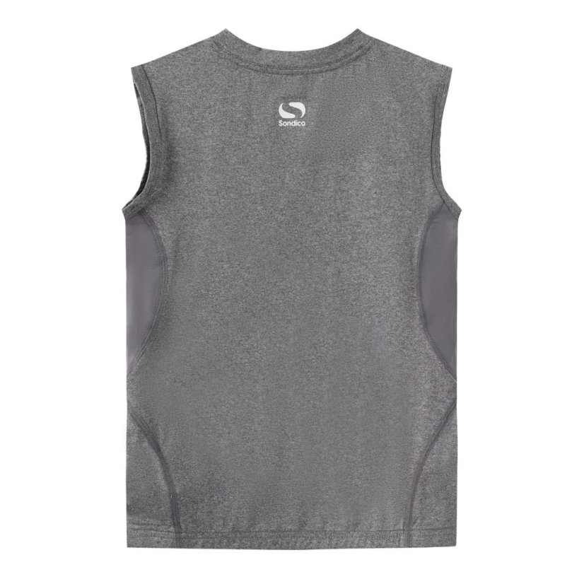 Sondico Base Cre Vest Junior Boys Grey Marl