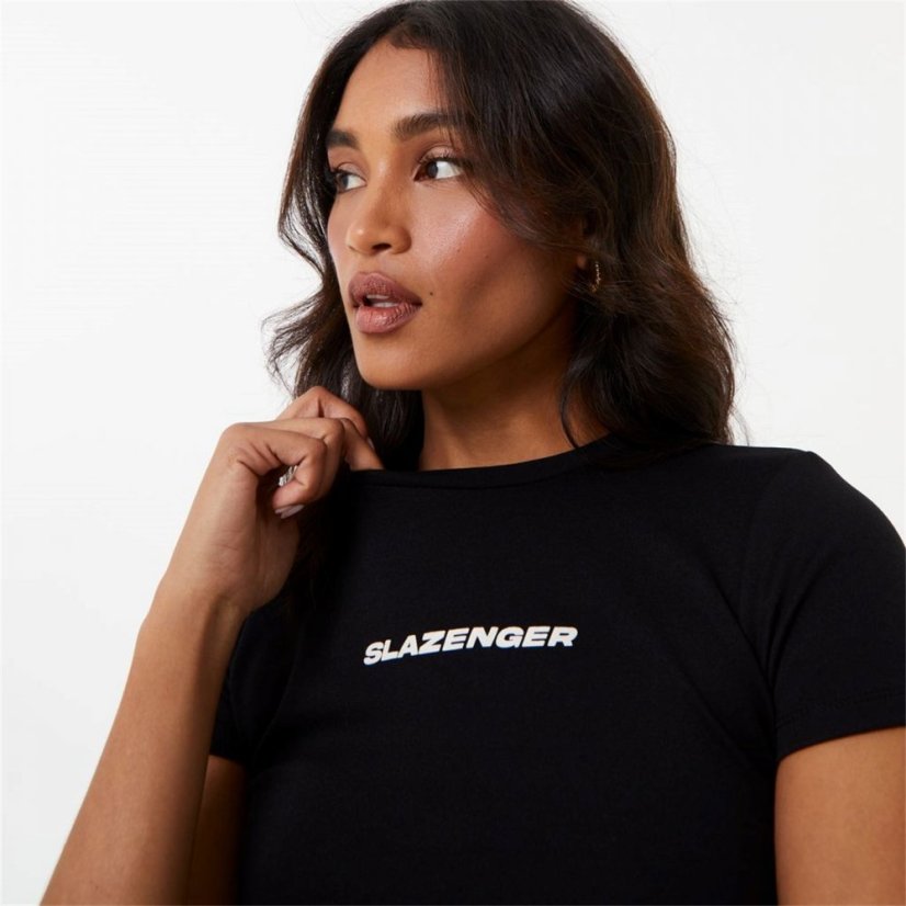 Slazenger ft. Wolfie Cindy Baby Tee Womens Black