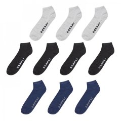 Donnay 10 Pack Trainer Socks Children Black