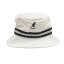 Kangol Stripe Bucket Hat White