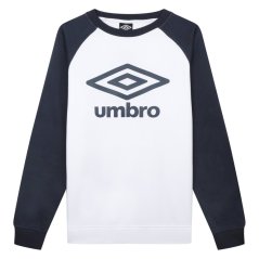 Umbro Raglan Sweat Men's White/Col Blue