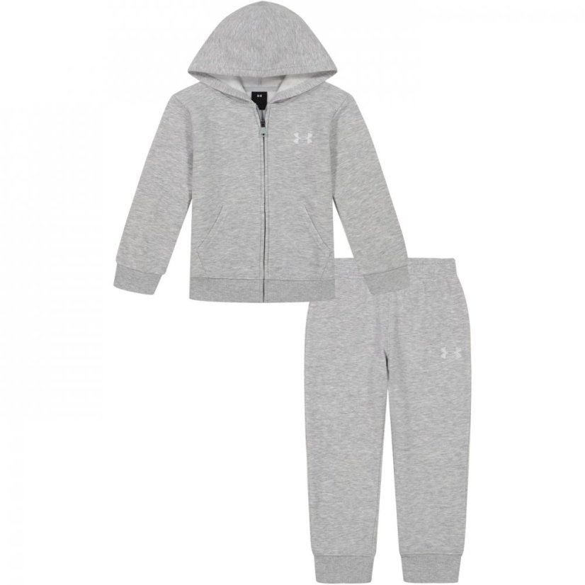 Under Armour Armour Branded Logo Fz Set Baby Boys Grey/White