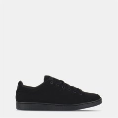 Lonsdale Leyton Leather Trainers Mens Black Nu