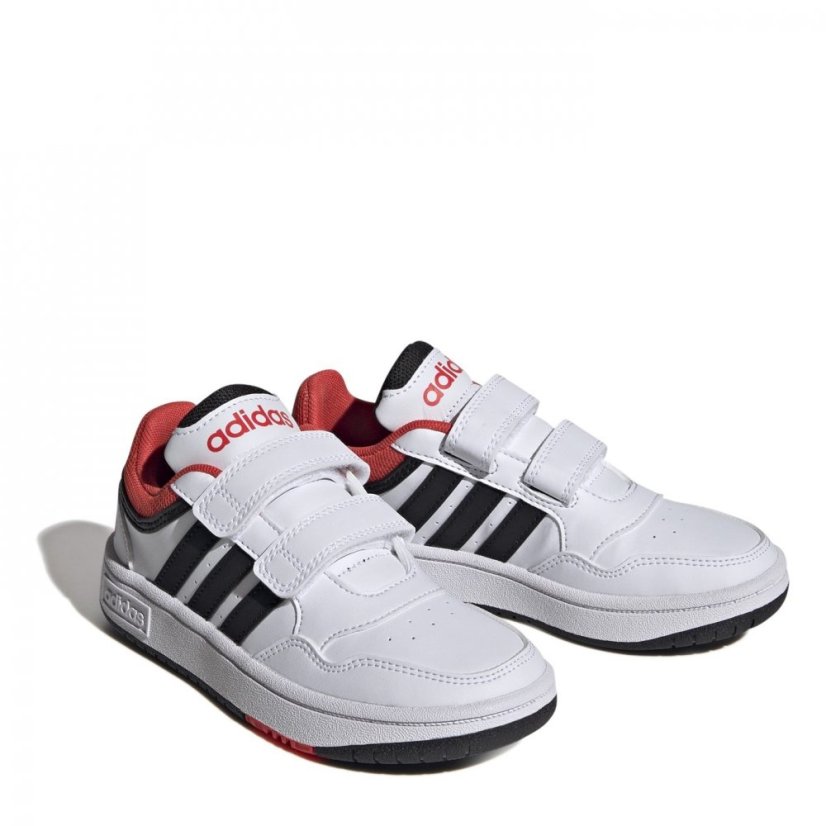 adidas Hoops Court Trainers Wht/Blk/Red