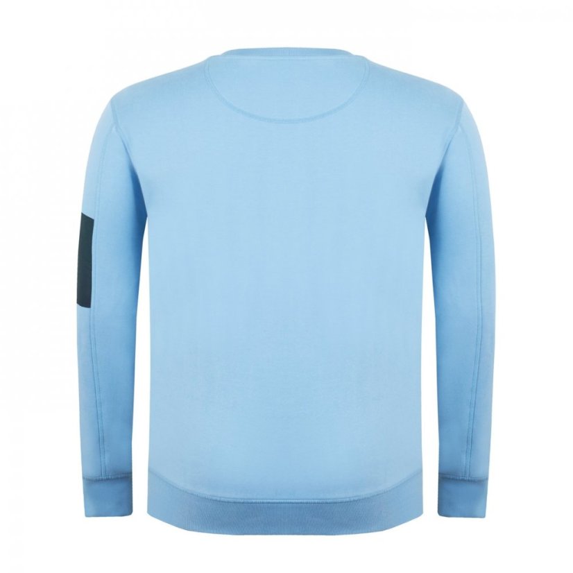 Firetrap Pocket Crew Fleece Sweater Mens Baby Blue