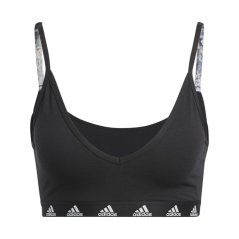 adidas Women's Pureb Long-Sleeve Low Impact Sports Bra Black