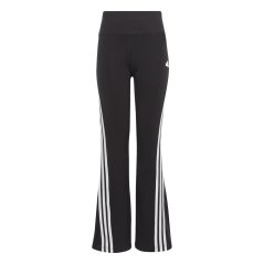 adidas Future Icons 3-Stripes Cotton Flared Leggings Juniors Black/White