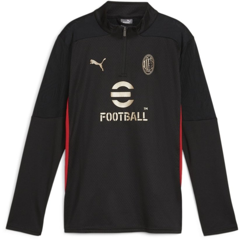 Puma AC Milan Quarter Zip Training Top 2024 2025 Juniors Red