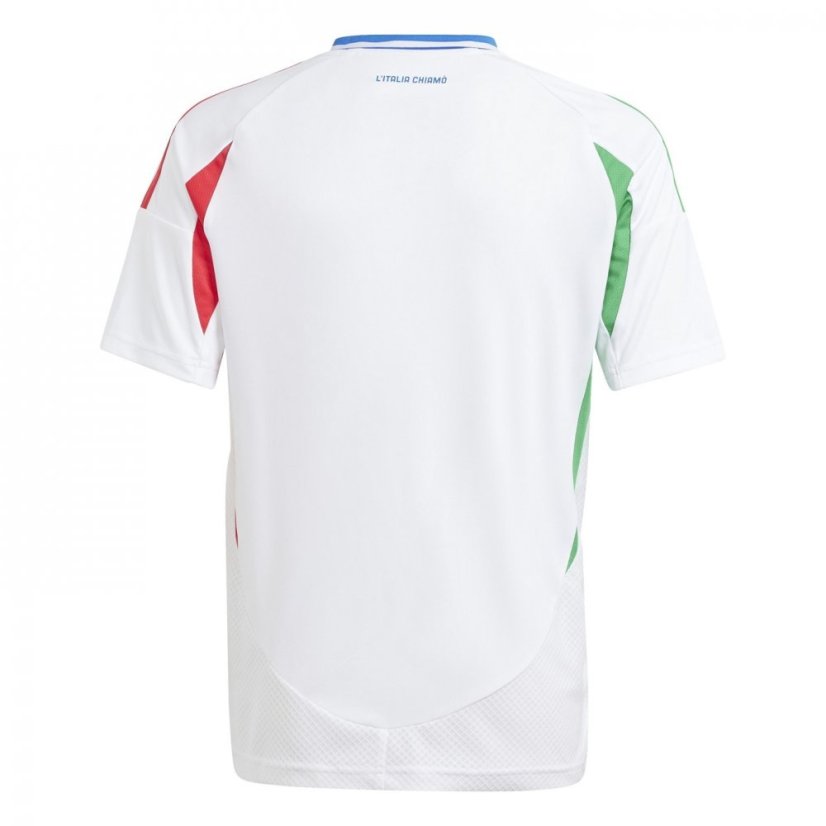 adidas Italy Away Shirt 2024 Juniors White